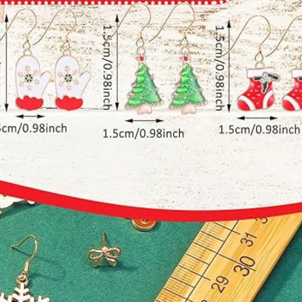 Festive Holiday Earrings (Choose 1) - Picture 4 of 16